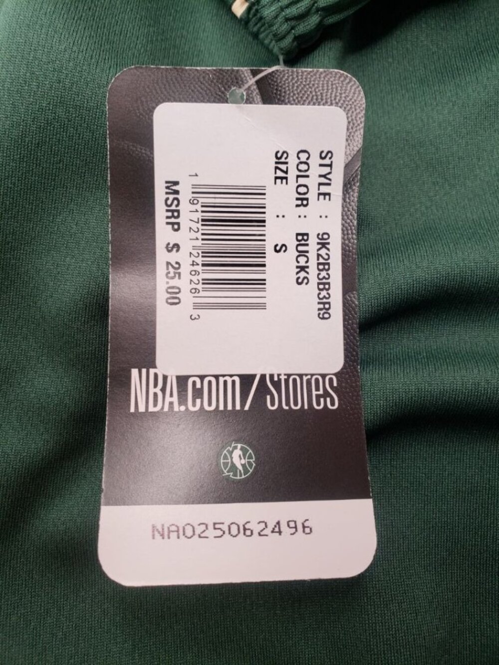 Milwaukee Bucks NBA Kids Shorts Size S Green Icon Edition Swingman Performance - Picture 7 of 8